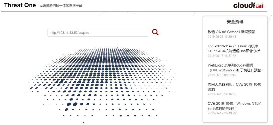 云纷威胁情报一体化查询平台集成SophosLabs Intelix